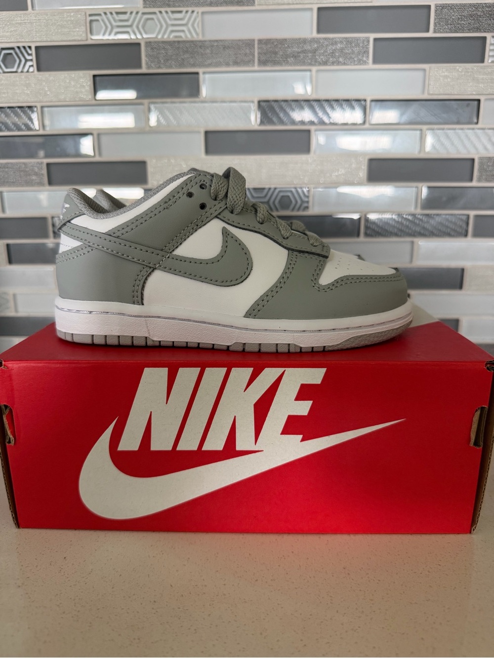 Nike Dunk Low White and Gray Low-Top Sneakers